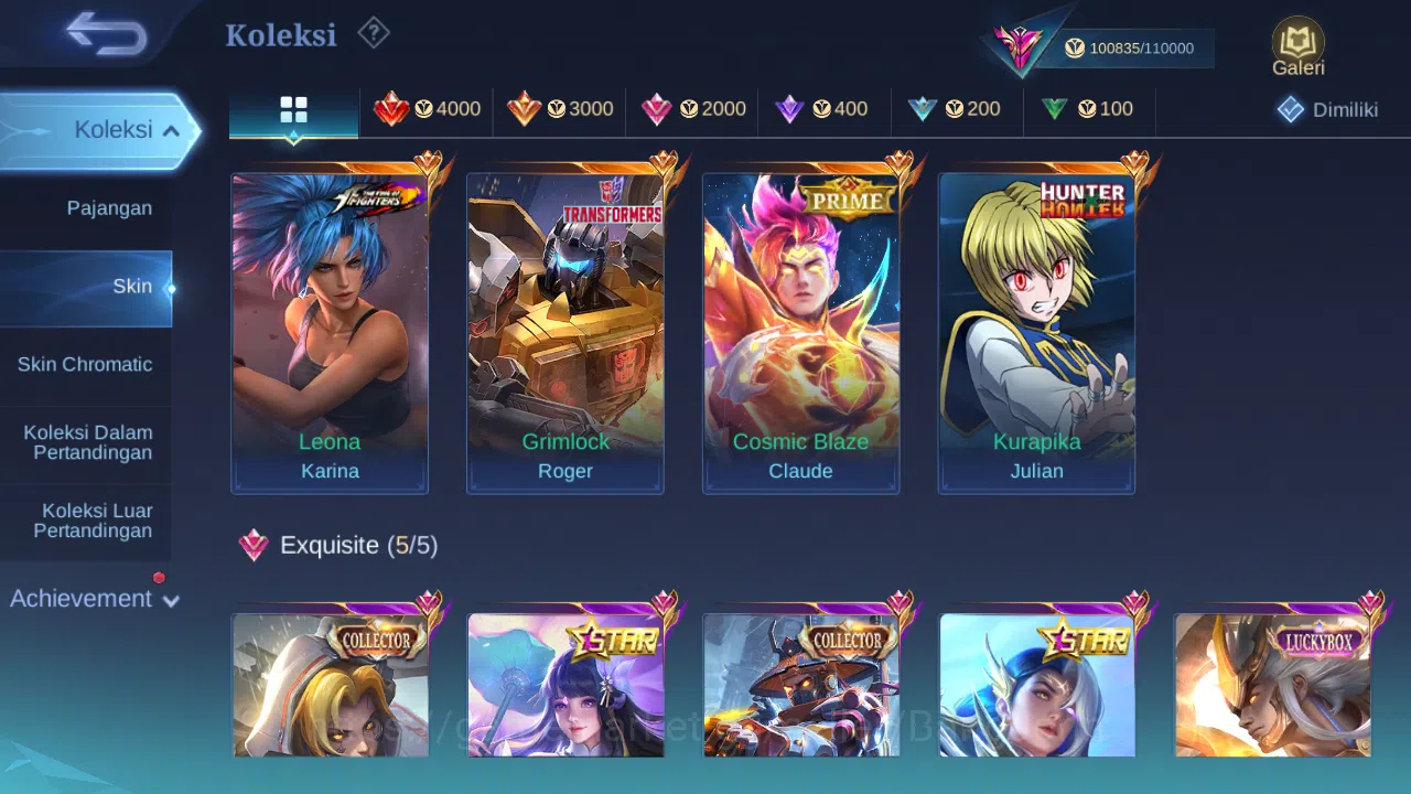 Hero 131 Skin 373 | Legend Freya | HXH Julian | CC YSS | Luckybox Martis | Annual Kagura, Lesley | Prime Claude check ss ML1382B Mobile Legends: Bang Bang Others Hero 131 Skin 373 | Legend Freya | HXH Julian | CC image 1