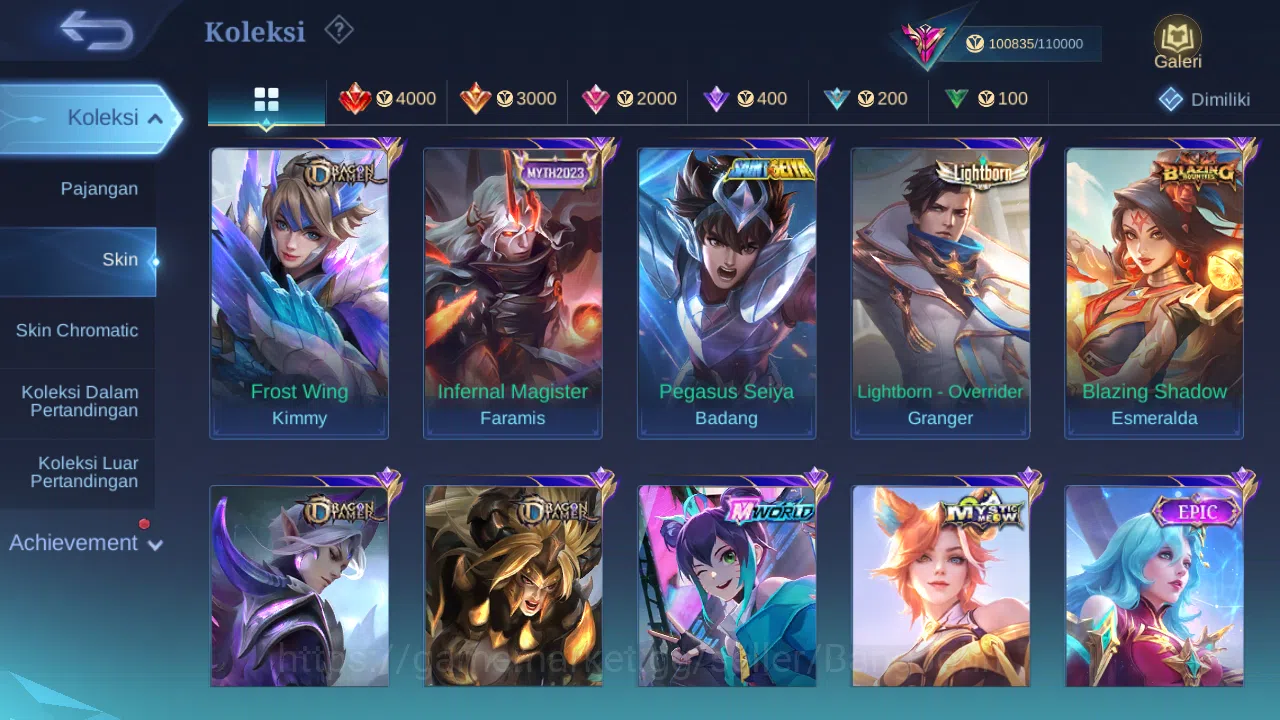 Mobile Legends: Bang Bang Accounts Others Hero 131 Skin 373 | Legend Freya | HXH Julian | CC YSS | Luckybox Martis | Annual 10