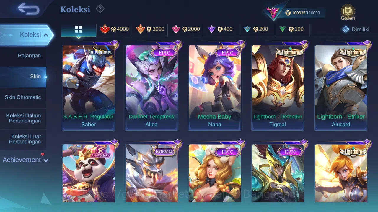 Mobile Legends: Bang Bang Accounts Others Hero 131 Skin 373 | Legend Freya | HXH Julian | CC YSS | Luckybox Martis | Annual 3