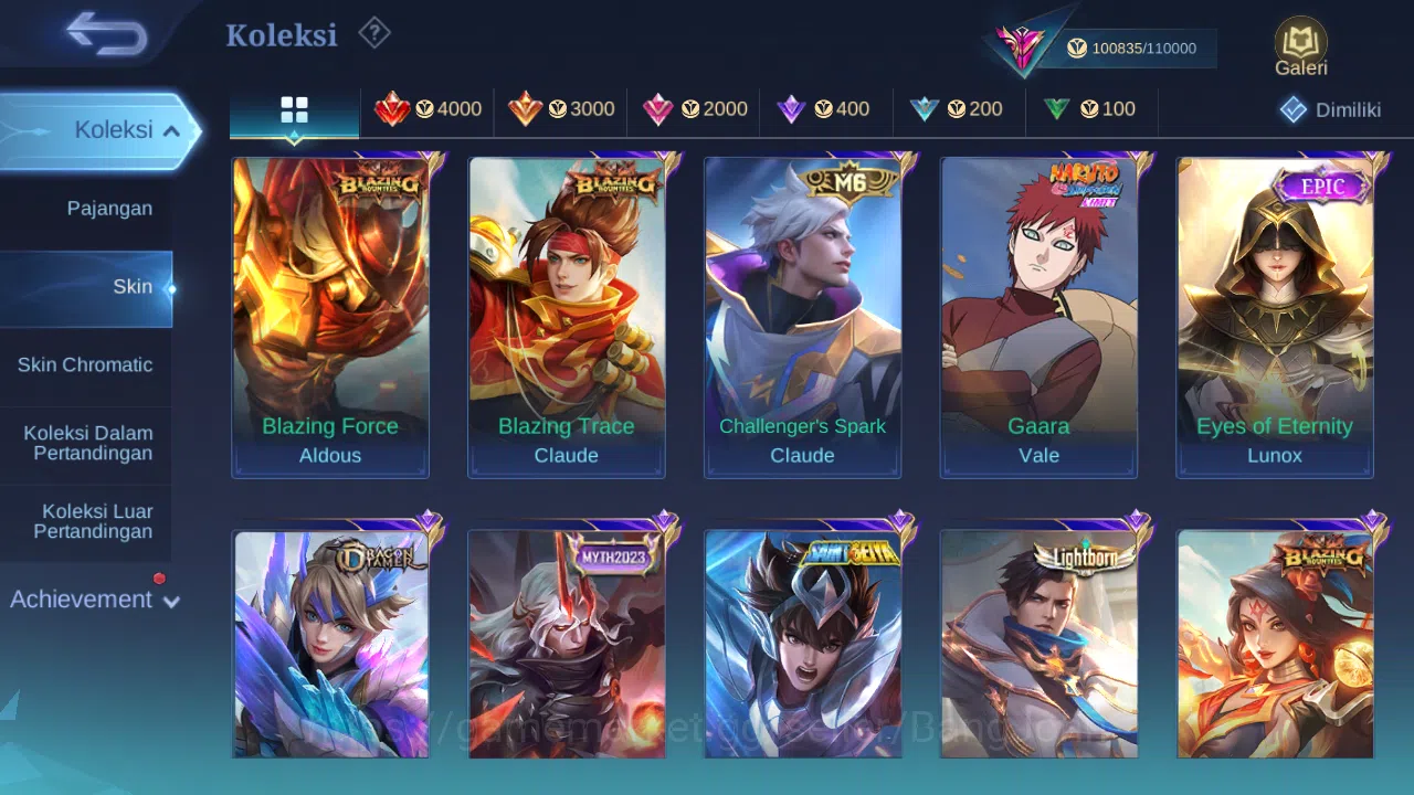 Mobile Legends: Bang Bang Accounts Others Hero 131 Skin 373 | Legend Freya | HXH Julian | CC YSS | Luckybox Martis | Annual 9