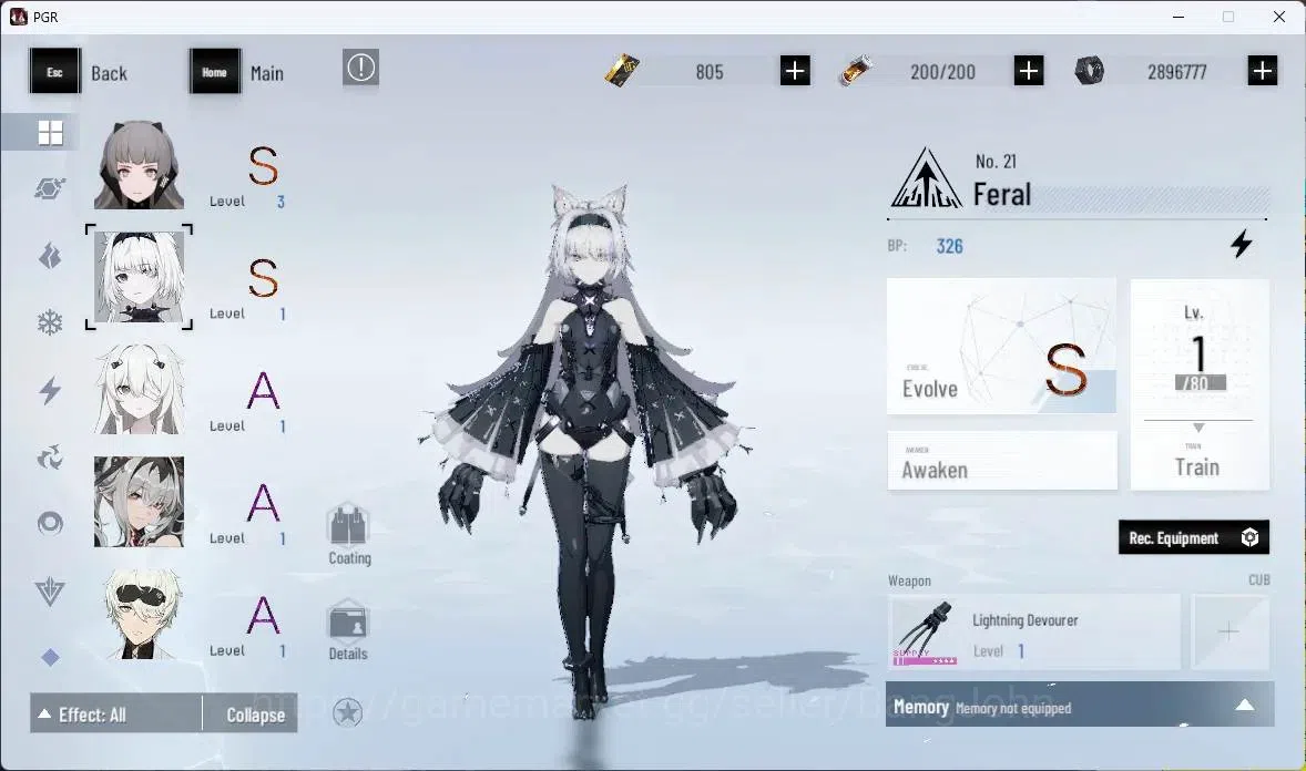 Punishing: Gray Raven Accounts ASIA | Lv71|[S Lucia CW+Sign,S Daemonissa+Sign,S L image 12
