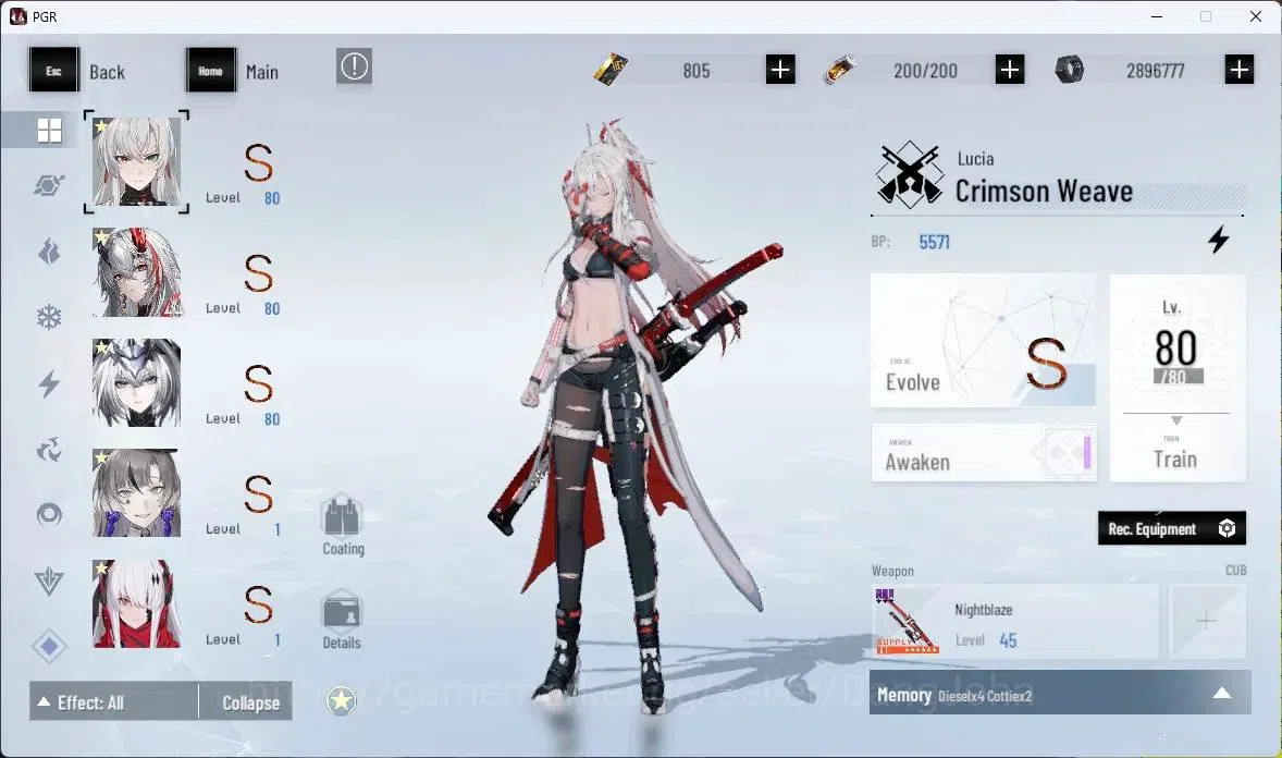 Punishing: Gray Raven Accounts ASIA | Lv71|[S Lucia CW+Sign,S Daemonissa+Sign,S L image 3