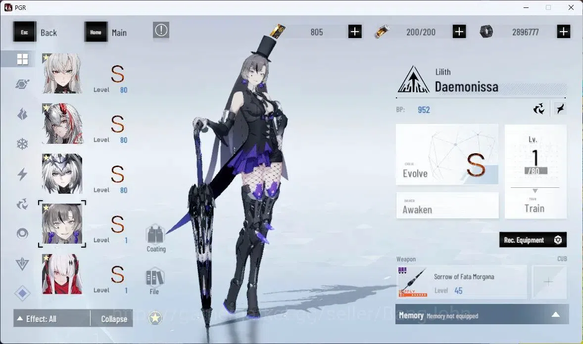 Punishing: Gray Raven Accounts ASIA | Lv71|[S Lucia CW+Sign,S Daemonissa+Sign,S L image 6
