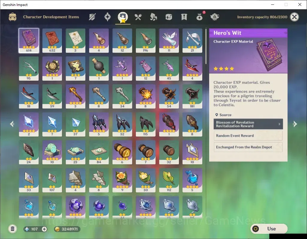 Genshin Impact Accounts ASIA|AR 57|7 Limited + 6 (*5Weapon)|[ArleC3,Wander image 10