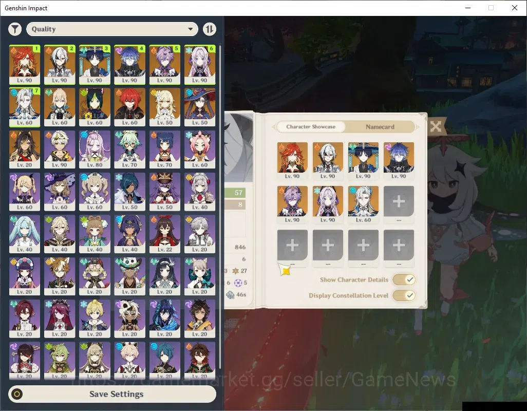 Genshin Impact Accounts ASIA|AR 57|7 Limited + 6 (*5Weapon)|[ArleC3,Wander image 2