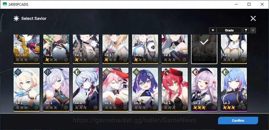 StarSavior Accounts GLOBAL|Lv 65|29 SSR[(Asherah Waltz,Rosaria)+Max LB image 2