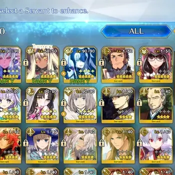 Fate-Grand Order Accounts NA Lv 128|251 SQ|9 SSR Servant|Skadi Caster,Oberon,Merlin,Napoleon,AE Kiara,Jalter,Etc +1 SSR