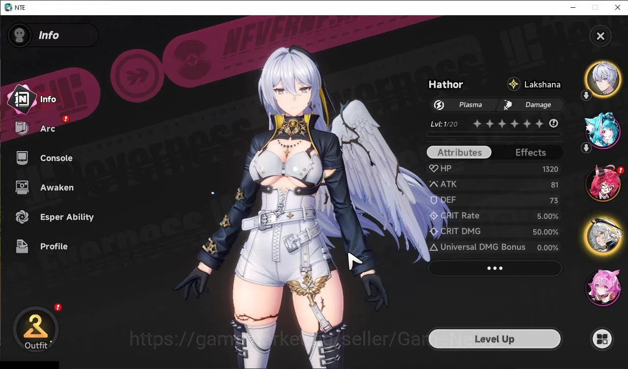 Neverness to Everness Accounts GLOBAL NA|HL 3|2 SSR[Limited Nanally,Hathor]|5 SR| image 3