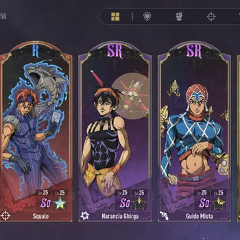 JoJo’s Bizarre Adventure: All Star Battle R Accounts ASIA| 6SSR | Bruno B1, Jotaro K, Ermes C, Giorno G, ETC | 2,1k Astrogem