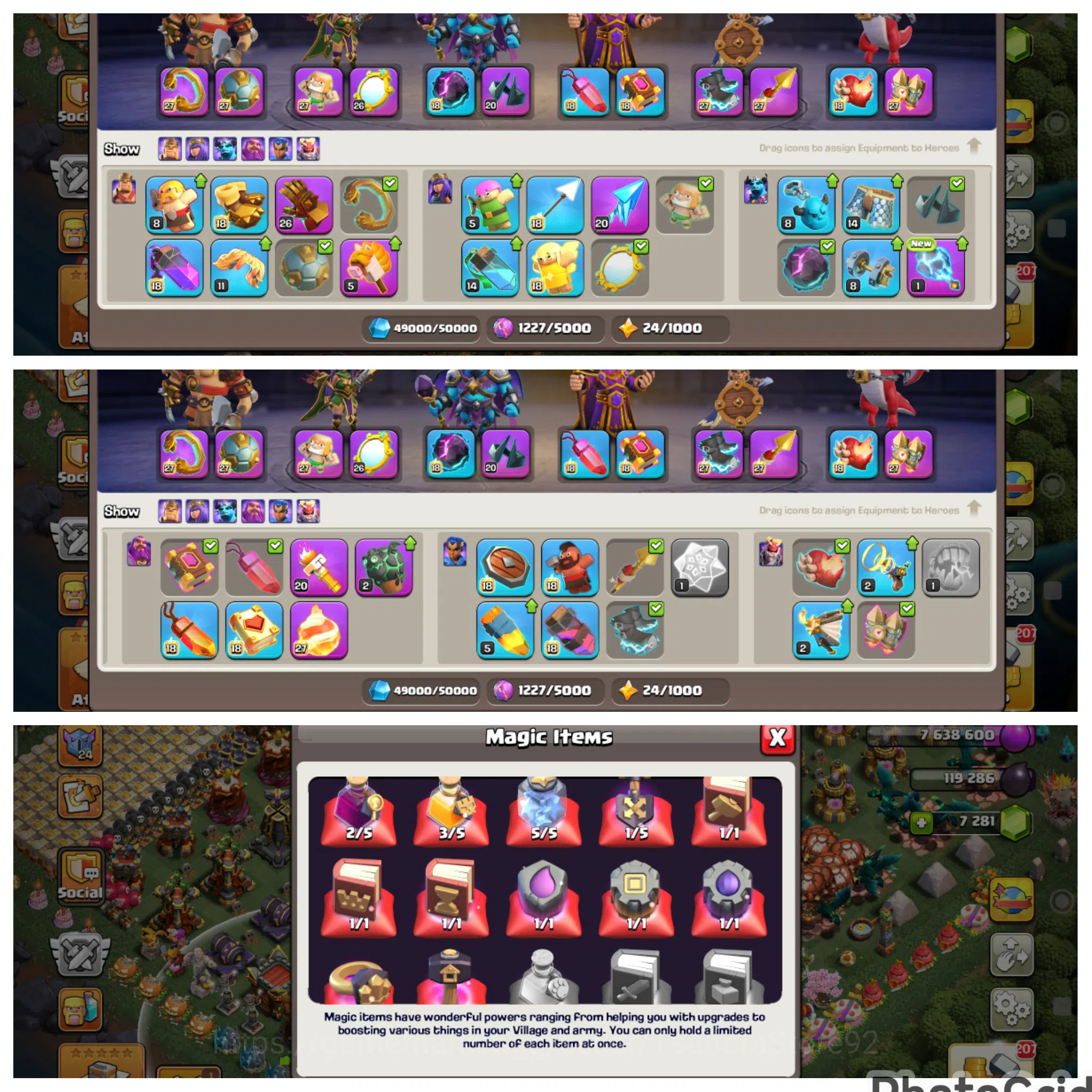 Clash of Clans Accounts High-End FLASH SALE TH 16 LVL 181 MAXED 100% RARE EXCEPT TROPS|EPIC 8 MAX|NC FREE|STAR WAR 1523|667 3