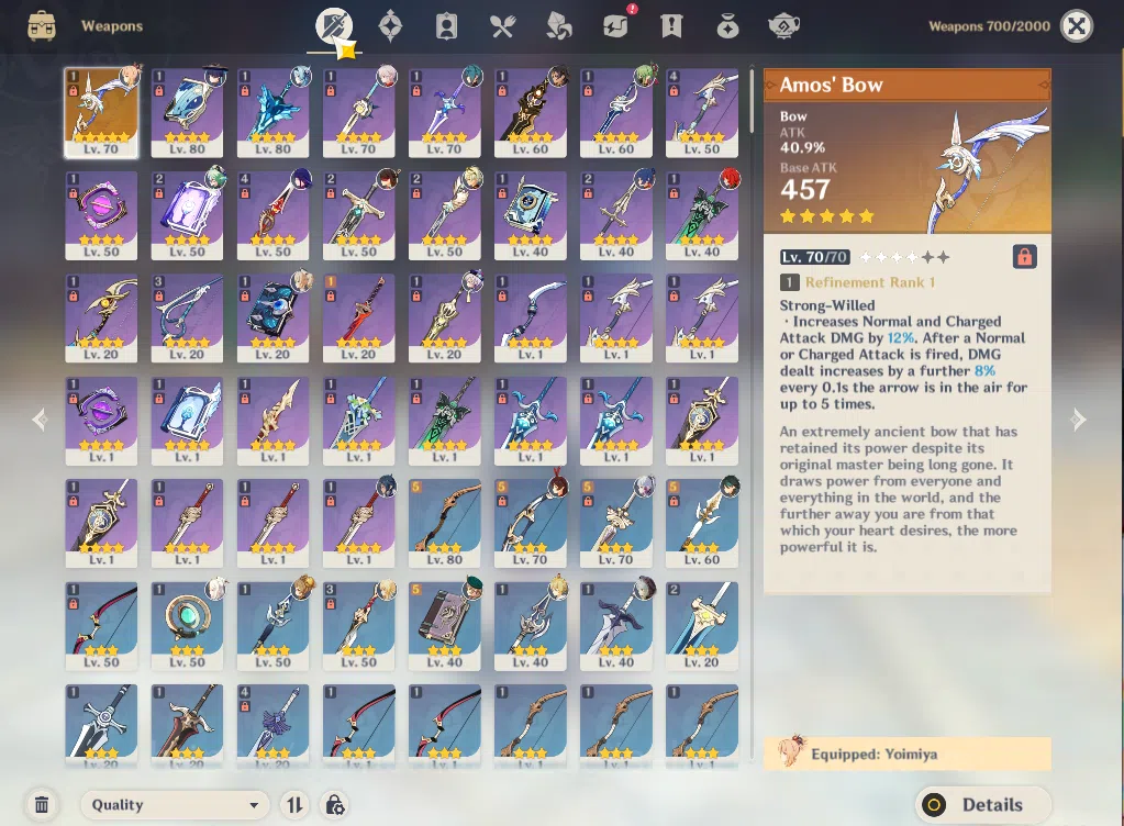 Genshin Impact Accounts ASIA|AR51|7Limited+1(*5Weapon)|Kazuha,Wanderer,Xia image 13