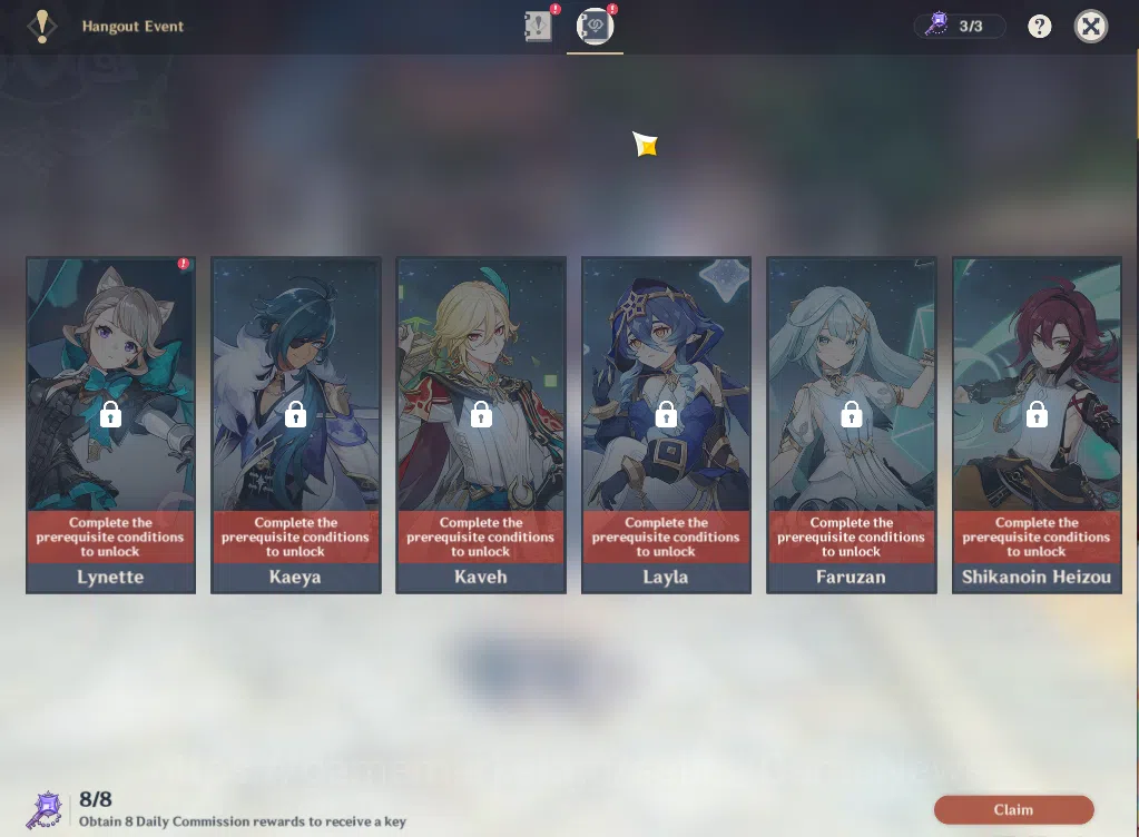 Genshin Impact Accounts ASIA|AR51|7Limited+1(*5Weapon)|Kazuha,Wanderer,Xia image 4