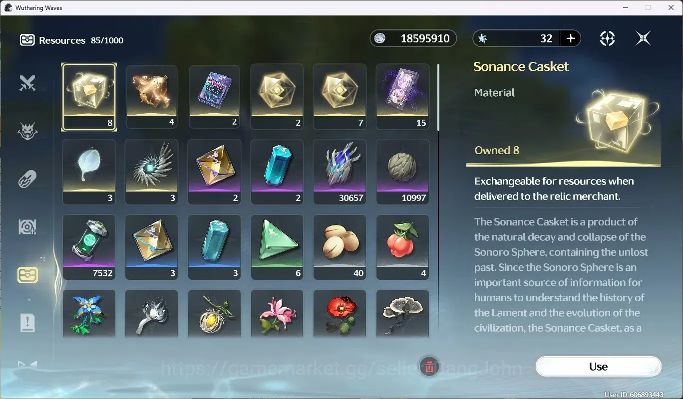Wuthering Waves Accounts EU|UL 49|Rank 5|2 Char Limited [Lucy RC5,Lucilla]+ image 15