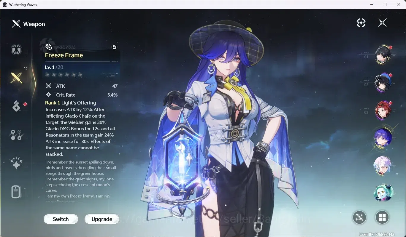 Wuthering Waves Accounts EU|UL 49|Rank 5|2 Char Limited [Lucy RC5,Lucilla]+ image 4