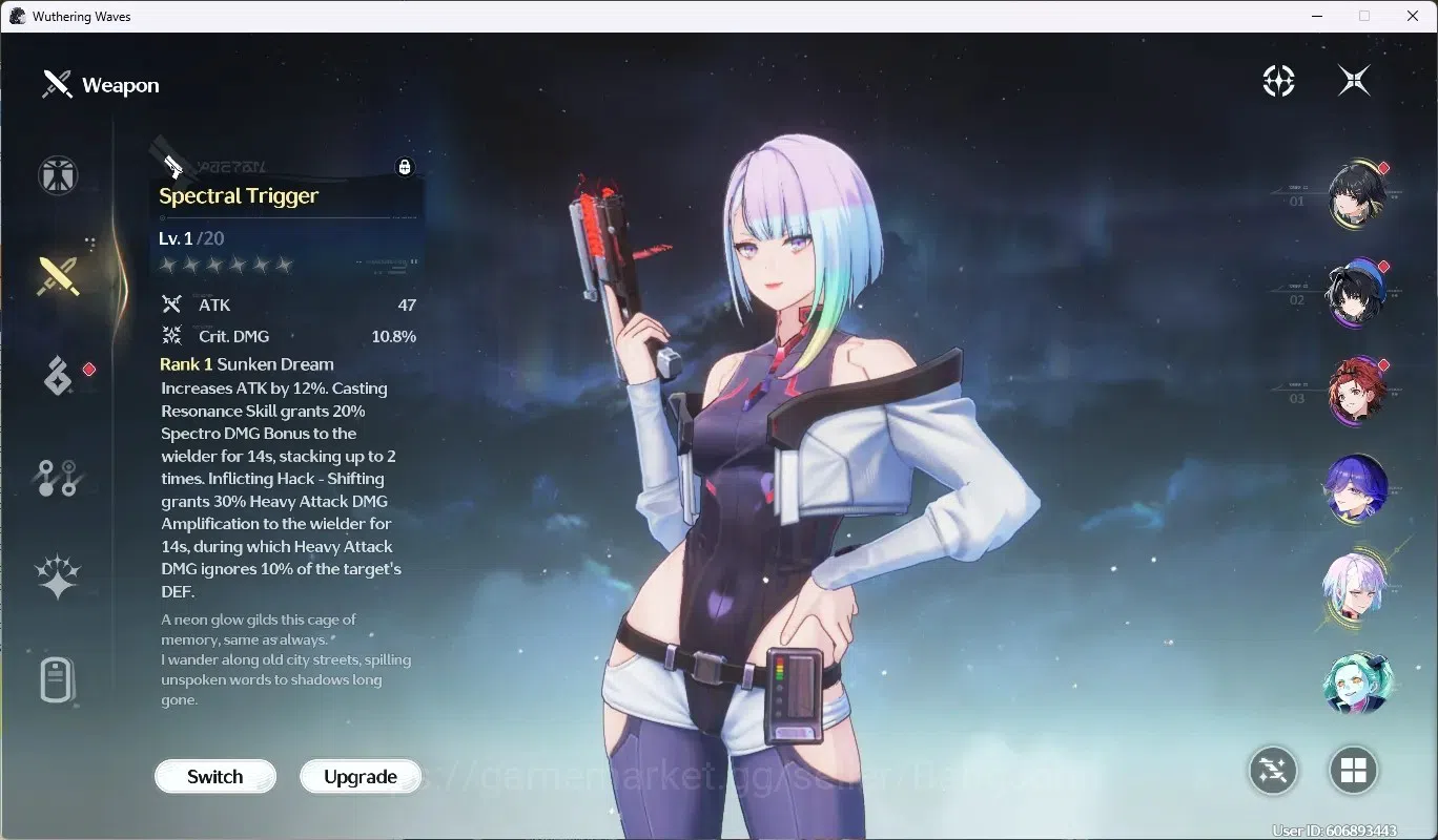 Wuthering Waves Accounts EU|UL 49|Rank 5|2 Char Limited [Lucy RC5,Lucilla]+ image 5