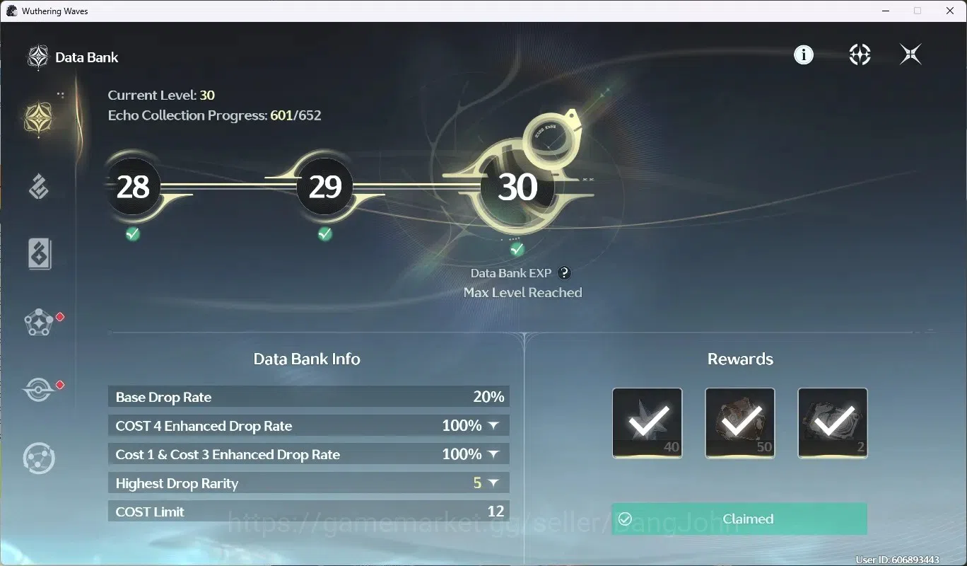Wuthering Waves Accounts EU|UL 49|Rank 5|2 Char Limited [Lucy RC5,Lucilla]+ image 9