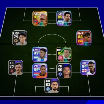 eFootball Accounts Legends & Iconic Players Mobile|Bigtime Erling Haaland|ST Messi,Lamine Yamal|Epic Mark van