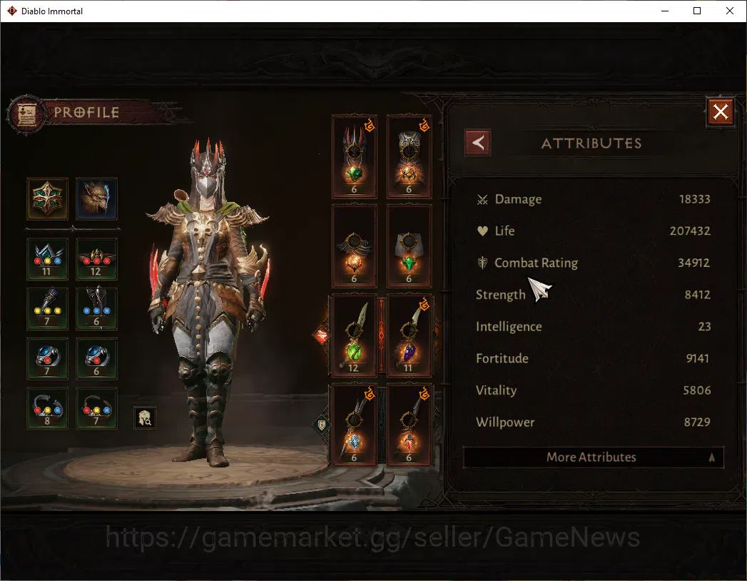 Diablo Immortal Accounts EU-Sescheron|CS ON|Lv60(600)|Tempest|CR 34k|Reso 3 image 3