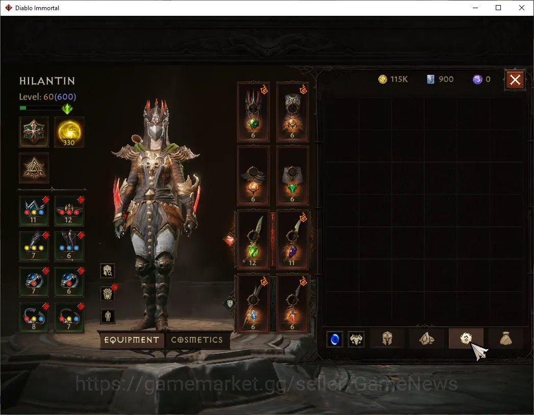 Diablo Immortal Accounts EU-Sescheron|CS ON|Lv60(600)|Tempest|CR 34k|Reso 3 image 7