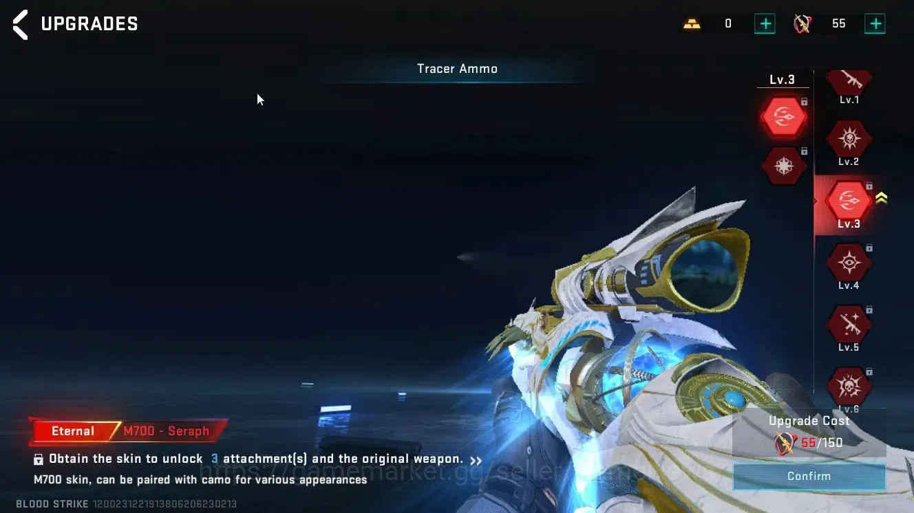 Blood Strike Accounts ASIA|ETERNAL M700-Seraph Lv3 | ULTRA Striker Spike image 4
