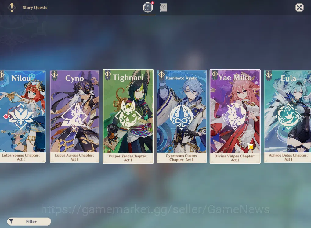 Genshin Impact Accounts ASIA|AR 55|4 Limited +2(*5Weapon)|Furina+Sign,Xilo image 12