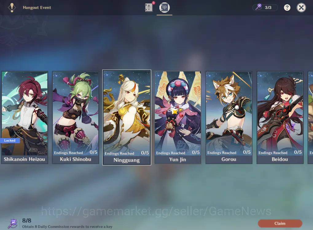 Genshin Impact Accounts ASIA|AR 55|4 Limited +2(*5Weapon)|Furina+Sign,Xilo image 14