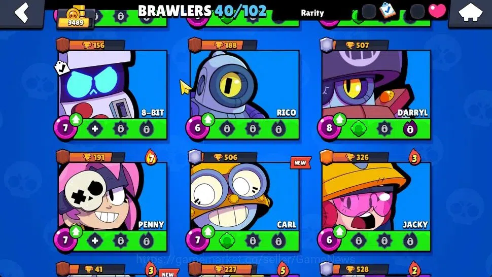 Brawl Stars Accounts 9489 Trophy 40 Brawlers 3 Max Lv|1 Legend (Jock St image 10