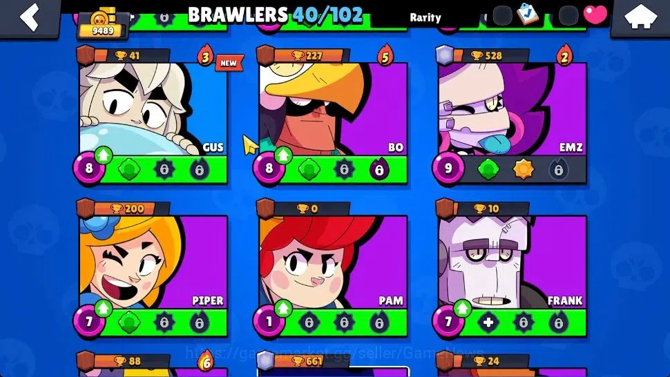 Brawl Stars Accounts 9489 Trophy 40 Brawlers 3 Max Lv|1 Legend (Jock St image 11