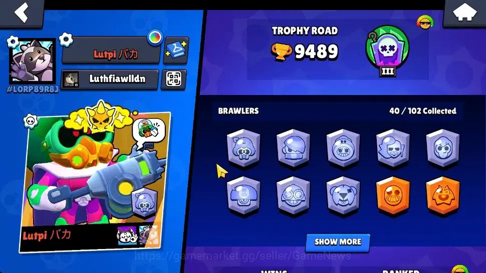 Brawl Stars Accounts 9489 Trophy 40 Brawlers 3 Max Lv|1 Legend (Jock St image 2
