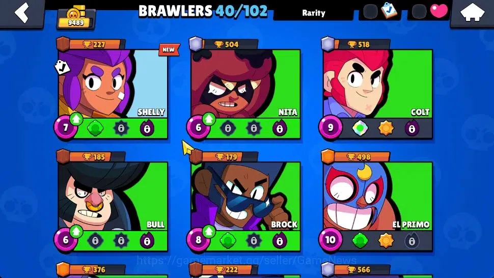Brawl Stars Accounts 9489 Trophy 40 Brawlers 3 Max Lv|1 Legend (Jock St image 8