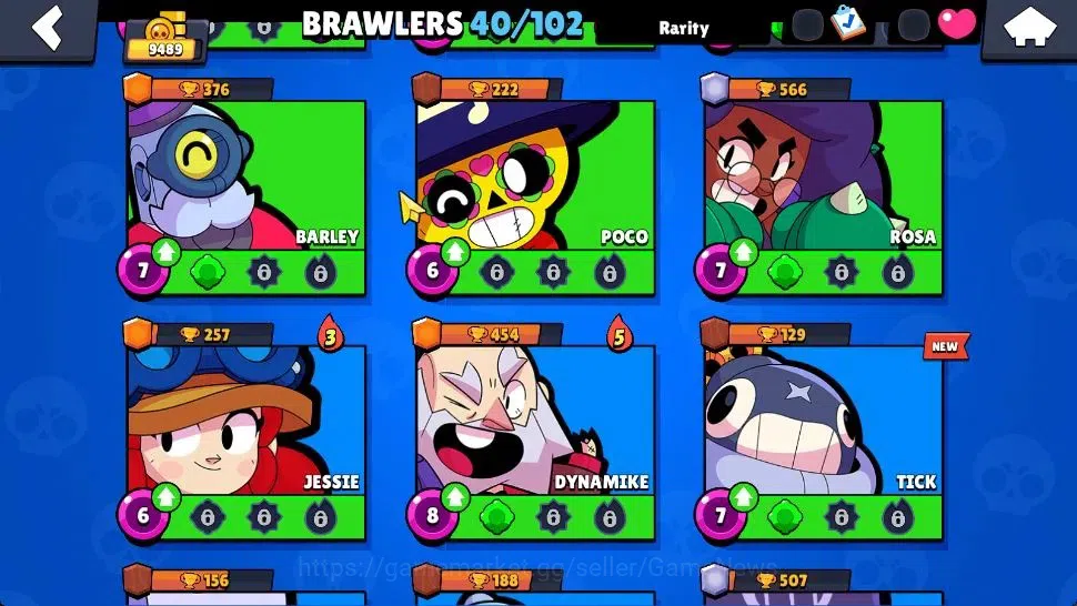 Brawl Stars Accounts 9489 Trophy 40 Brawlers 3 Max Lv|1 Legend (Jock St image 9