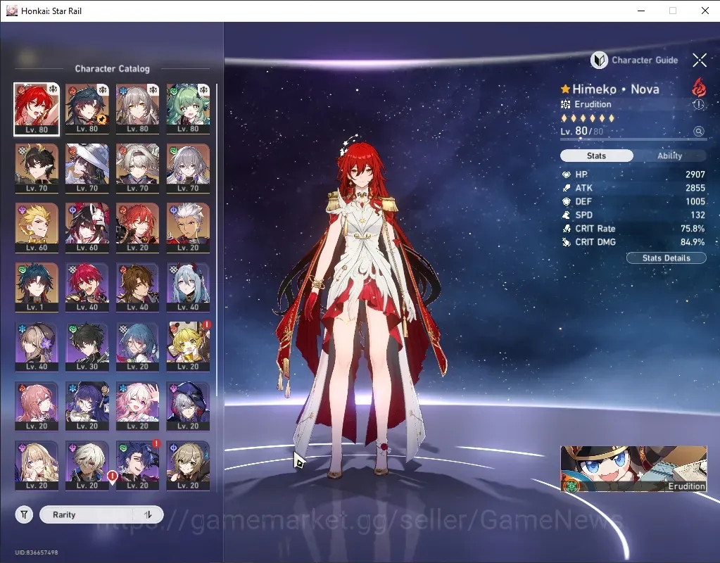 Honkai Star Rail Accounts Others Asia|TL 65|1 GC+1,5k Jade|10 Limited|MBlade+Sign 1