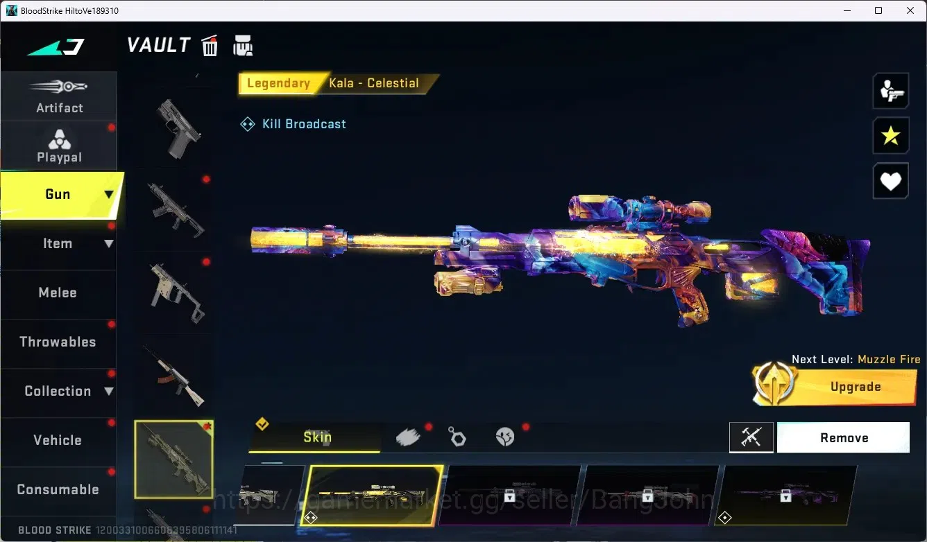 Blood Strike Accounts ASIA|Collab Gun MCX - EVA-00|7 Legendary Gun|1 Nam image 4