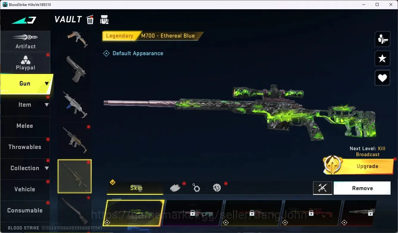 Blood Strike Accounts ASIA|Collab Gun MCX - EVA-00|7 Legendary Gun|1 Nam image 6