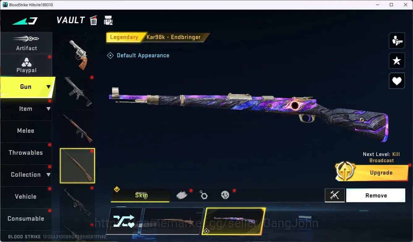 Blood Strike Accounts ASIA|Collab Gun MCX - EVA-00|7 Legendary Gun|1 Nam image 9