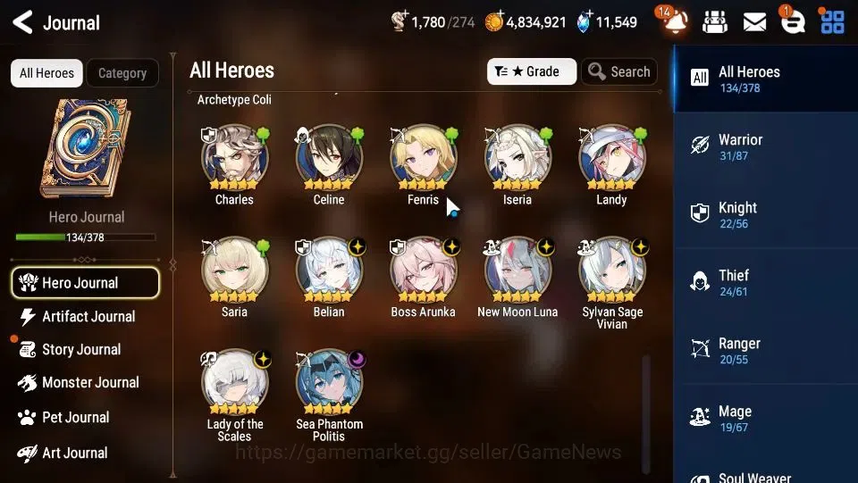 Epic Seven Accounts GLOBAL|UnVerif|6 ML(LOTScales,BArunka,NM Luna,TA C image 7