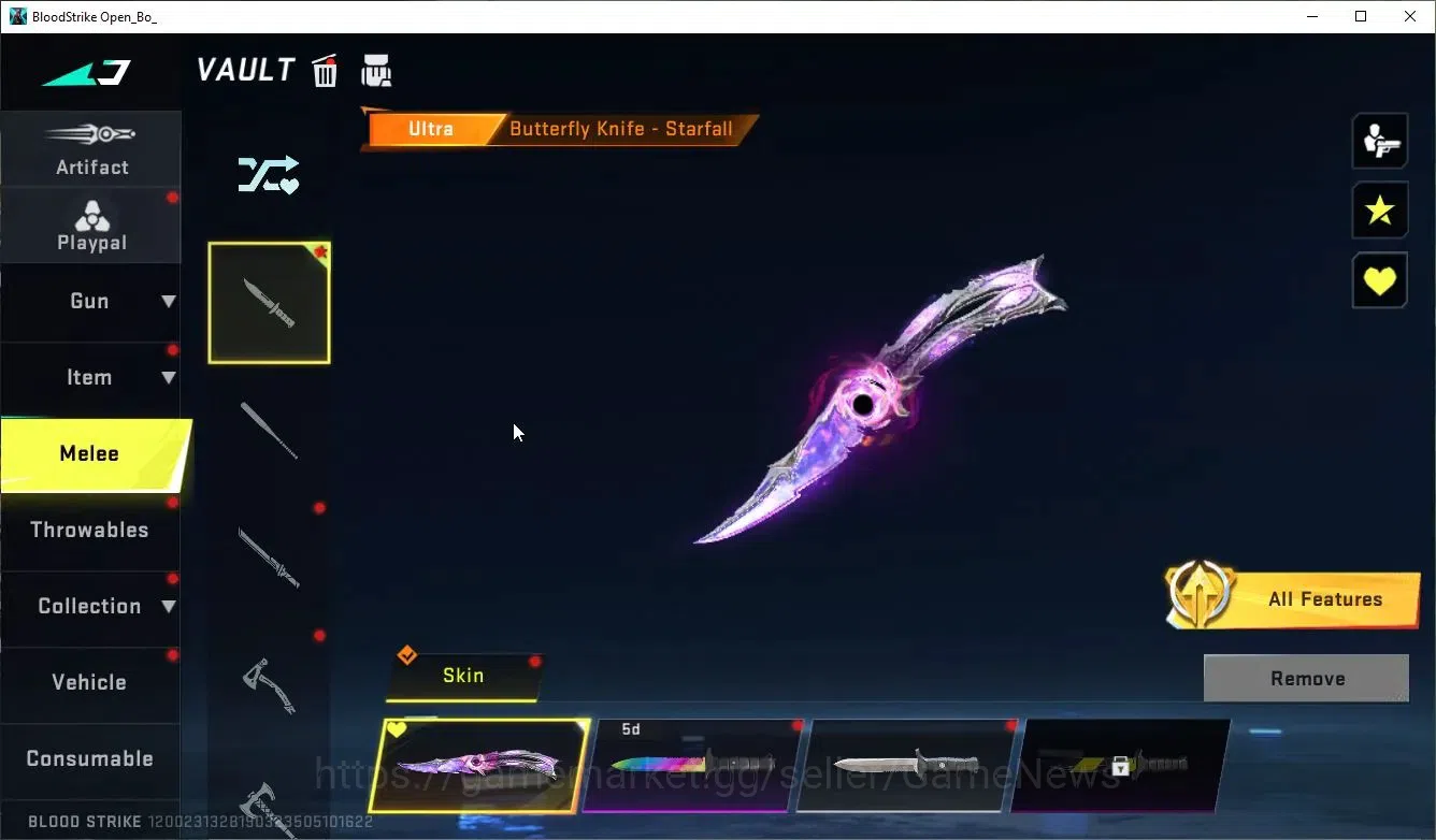 Blood Strike Accounts ASIA|ETERNAL P90-Empyrean,M1887+MELE BFKnife|7 ULT image 9