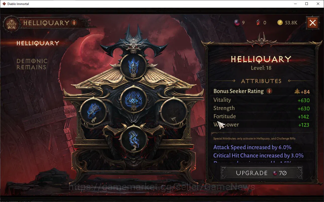 Diablo Immortal Accounts Mid-Tier SEA-Verathiel|Lv60 (555)|Druid|33K CR|Reso 420|Paragon Maledictor|Inverno I|Hellquary Lv 11
