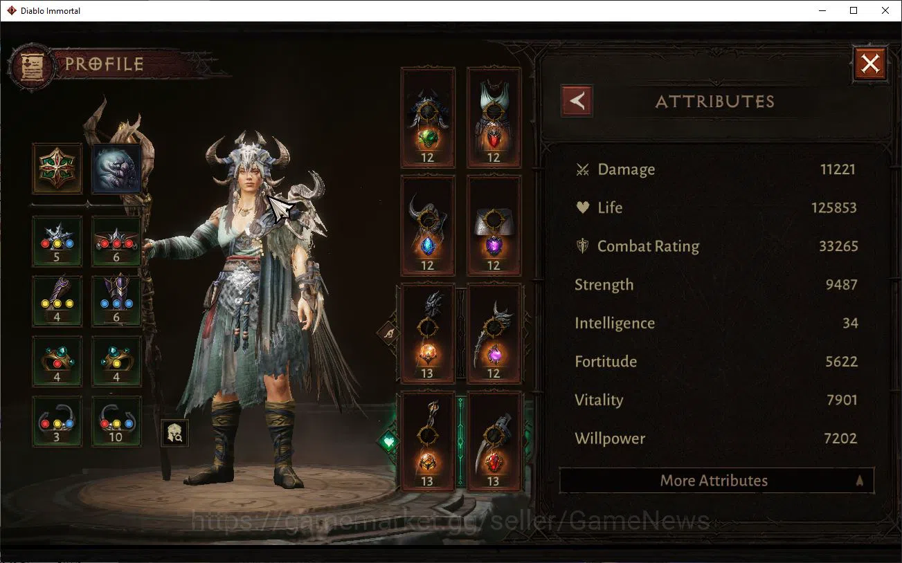 Diablo Immortal Accounts Mid-Tier SEA-Verathiel|Lv60 (555)|Druid|33K CR|Reso 420|Paragon Maledictor|Inverno I|Hellquary Lv 4