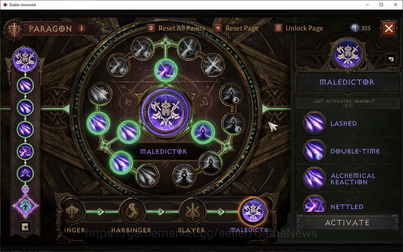 Diablo Immortal Accounts Mid-Tier SEA-Verathiel|Lv60 (555)|Druid|33K CR|Reso 420|Paragon Maledictor|Inverno I|Hellquary Lv 9