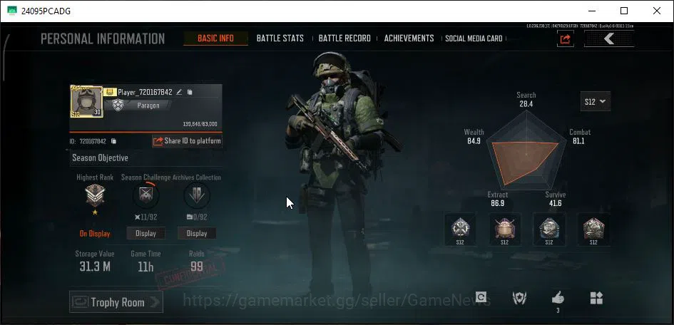 Arena Breakout Accounts MOBILE Lv30|SV 31M|CV 28M|Highland Set|AKM SS, Gro image 8