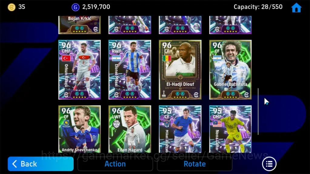 eFootball Accounts Legends & Iconic Players Android |14 Epic,Cristiano Ronaldo,Cafu,steven Gerrard,Oliver Kahn|Show 7
