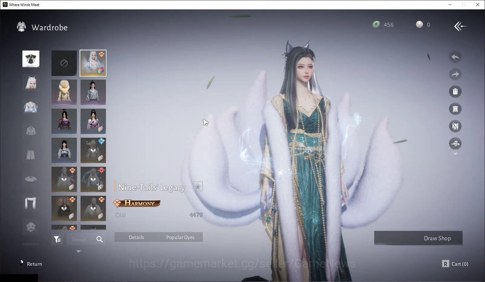 Where Winds Meet Accounts GLOBAL|Lv 82|GS 19k|Nine-Tails' Legacy|Snow Oath|E image 7