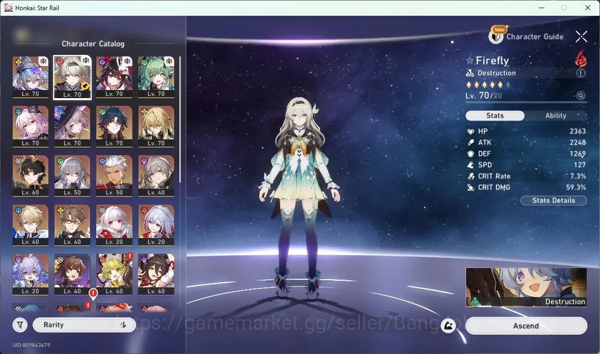 Honkai Star Rail Accounts ASIA | TL 56 | Firefly+Sign | Evernight+Sign | Sil image 18