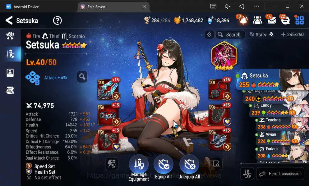 Epic Seven Accounts GLOBAL UNVERIF|4 ML(BArunka,LOT Scales,Belian,Etc) image 4
