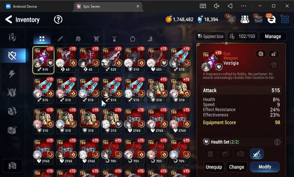 Epic Seven Accounts GLOBAL UNVERIF|4 ML(BArunka,LOT Scales,Belian,Etc) image 9