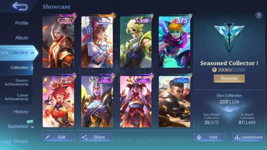 Mobile Legends: Bang Bang Accounts Global|Skin 103|Seasoned|LUCKYBOX Leomord|Sanrio F image 14
