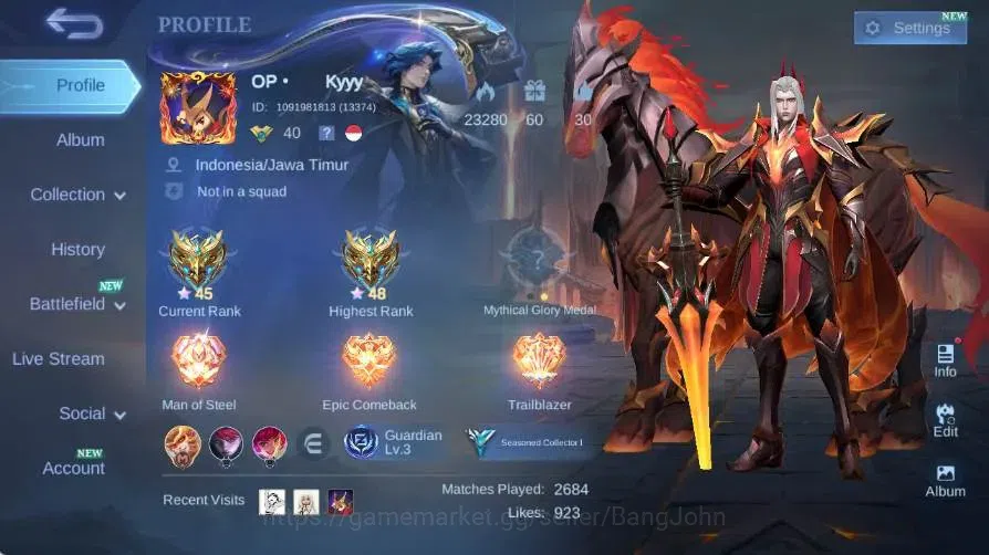Mobile Legends: Bang Bang Accounts Global|Skin 103|Seasoned|LUCKYBOX Leomord|Sanrio F image 15