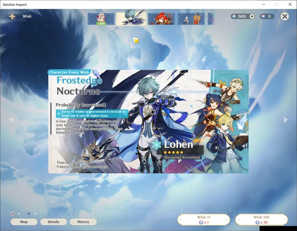 Genshin Impact Accounts ASIA|AR 56|3 Limited + 1 (*5Weapon)|Linnea,Escoffi image 10