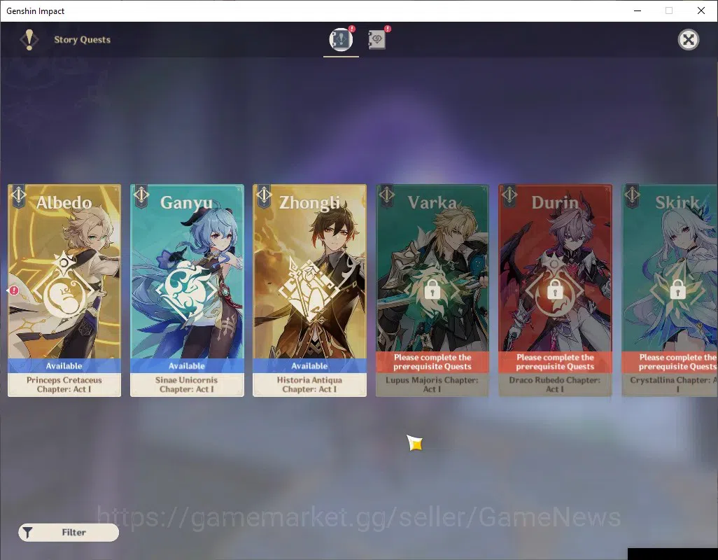 Genshin Impact Accounts ASIA|AR 56|3 Limited + 1 (*5Weapon)|Linnea,Escoffi image 16